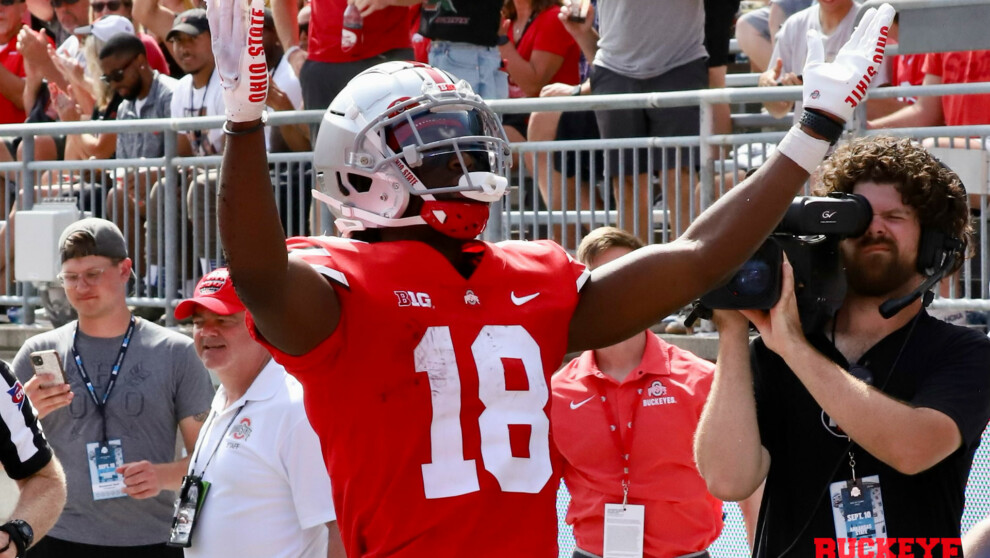 Marvin Harrison Jr Wins B1g Player Of The Week Honors Buckeye Huddle