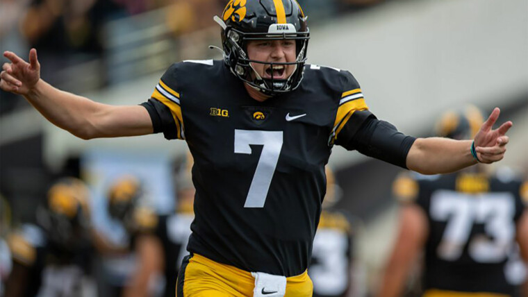 Iowa quarterback Spencer Petras