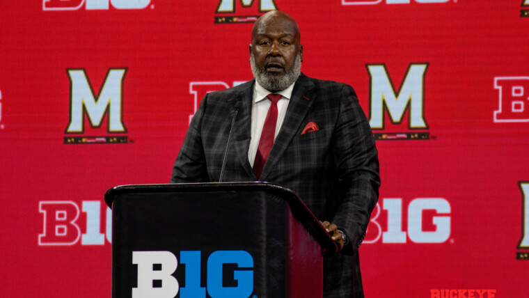 Maryland head coach Mike Locksley