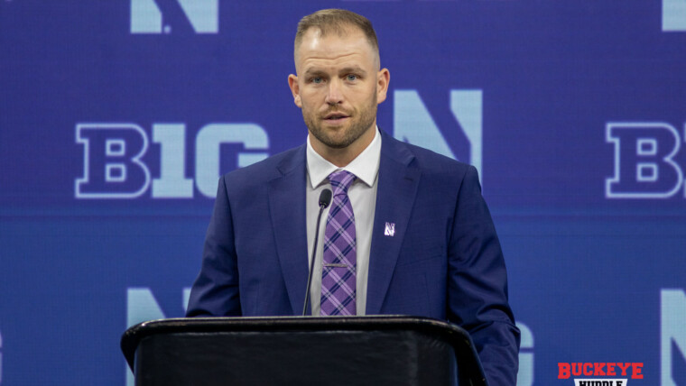 Northwestern head coach David Braun