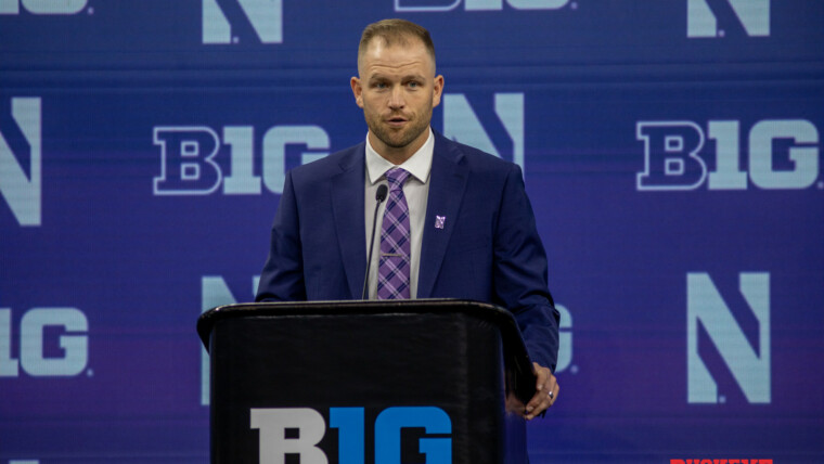 Northwestern head coach David Braun