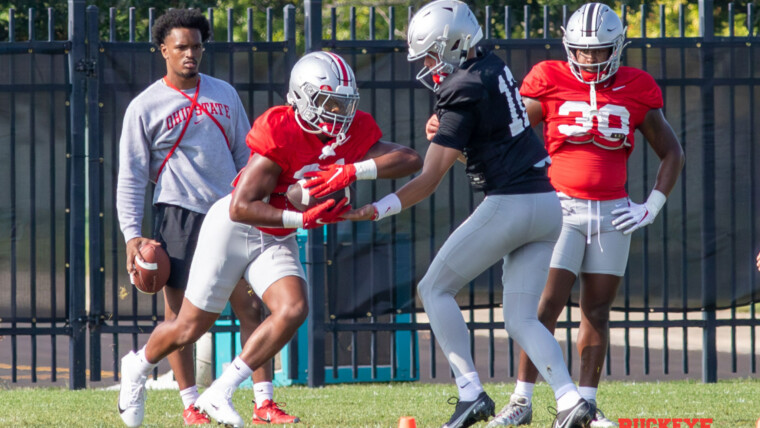 Ohio State football Evan Pryor and Lincoln Kienholz Buckeyes