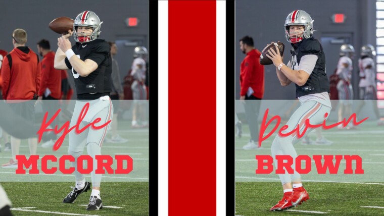 Ohio State Quarterback Battle Kyle McCord Devin Brown