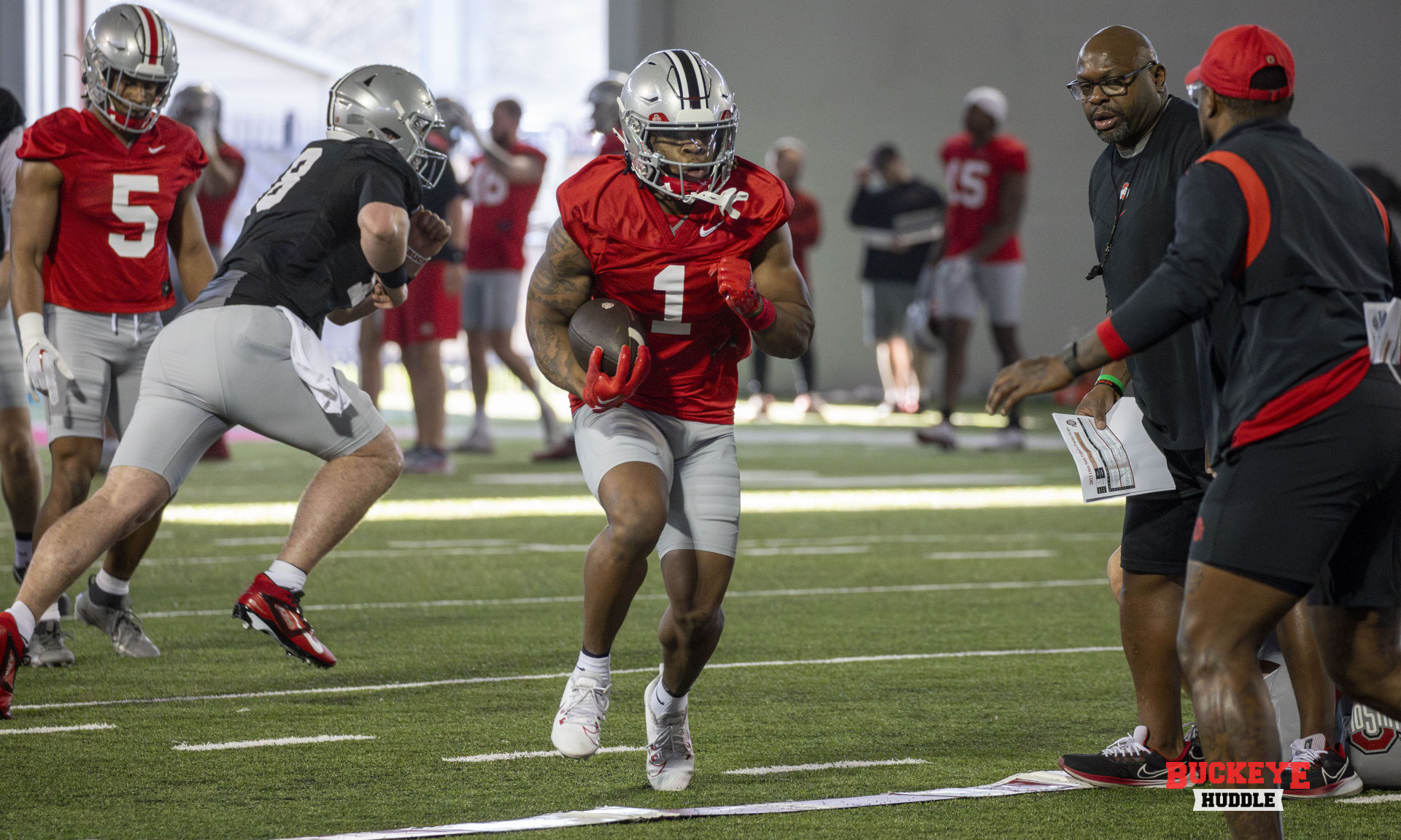 Running Back Quinshon Judkins Loses Black Stripe - Buckeye Huddle