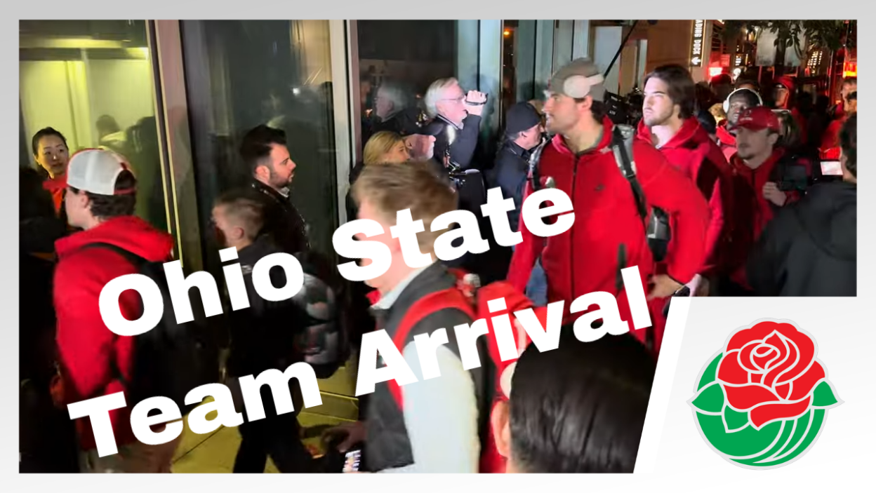 2025 Rose Bowl Ohio State Team Arrival