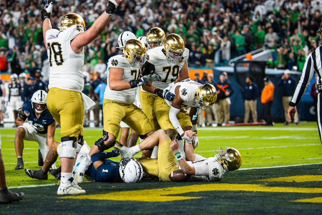 Notre Dame Offensive Line A Work In Progress Ahead Of Title Game