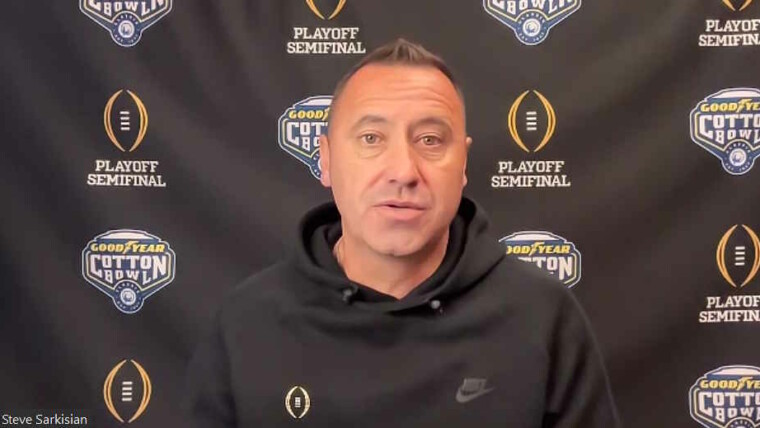 Steve Sarkisian Texas Football Coach Cotton Bowl Zoom