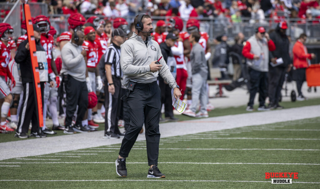 Brian Hartline coaching sideline